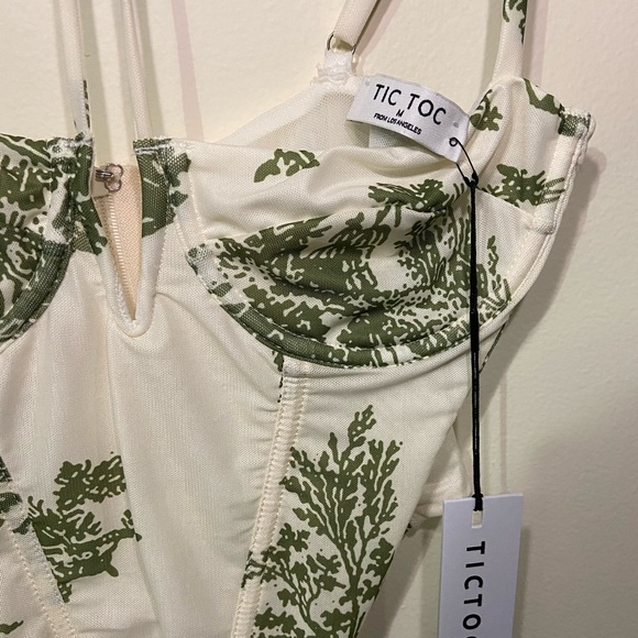 Green TICTOC Bustier TOP - Picture 3 of 6